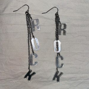 “Rock” dangle earrings